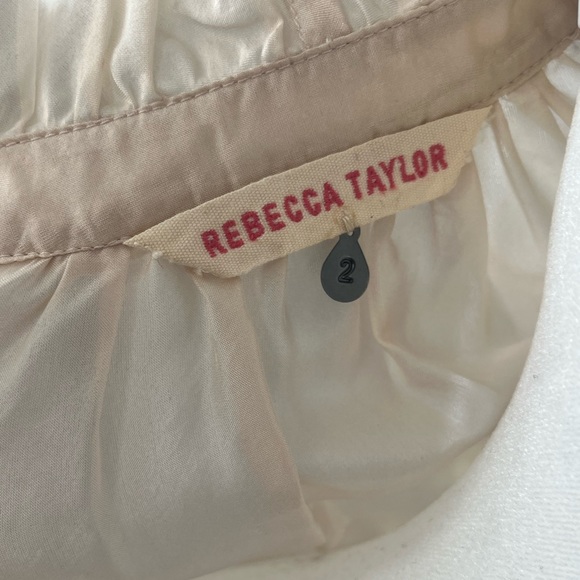 Cream Rebecca Taylor Brand Button Up - Picture 3 of 3